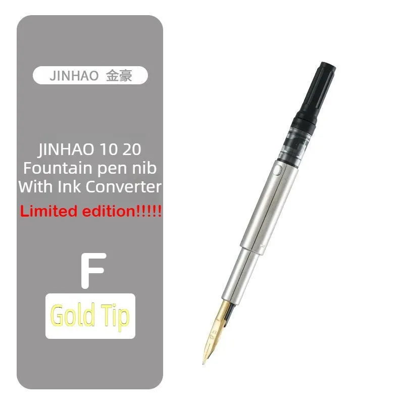 Перьевая ручка JINHAO 10/20 с перошником и конвертерами для чернил, калибр 5,5 мм, картриджи для заправки чернил, школьные и офисные принадлежности, канцтовары
Перьевая ручка JINHAO 10/20 с перошником и конвертерами для чернил, калибр 5,5 мм, картриджи для заправки чернил, школьные и офисные принадлежности, канцтовары