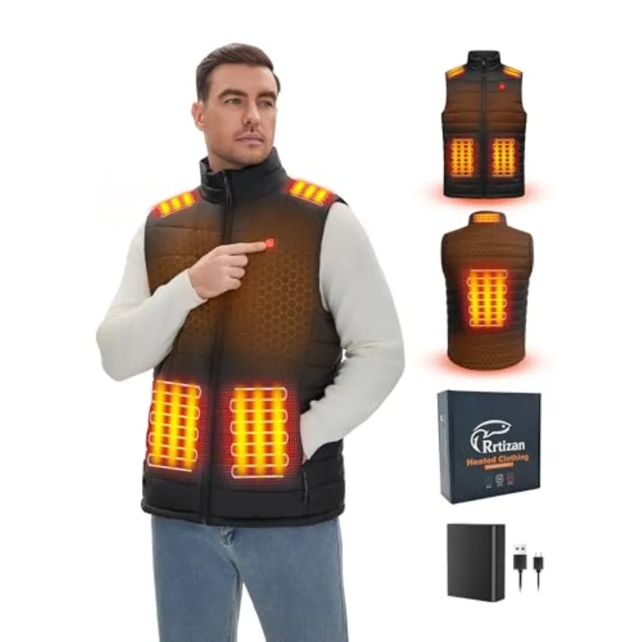 Rrtizan Heated Vest for MenLightweight Electric Heating Vest with Battery Pack for Winter Outdoor Hunting Skiing Hiking work
Rrtizan Heated Vest for MenLightweight Electric Heating Vest with Battery Pack for Winter Outdoor Hunting Skiing Hiking work