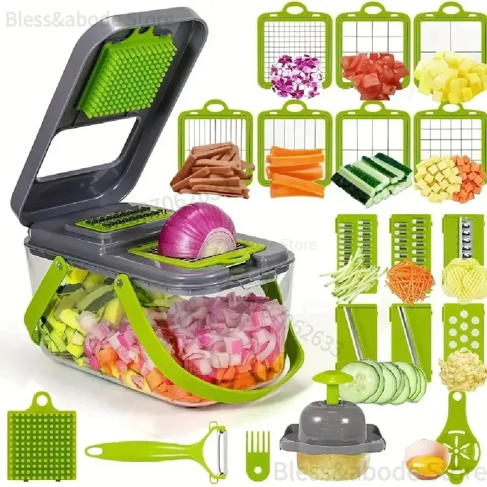 16/25 in 1 Multifunctional Vegetable Chopper Handle Food Grate Food Chopper Vegetable Slicer Dicer Cut Kitchen Items cocina tool
16/25 in 1 Multifunctional Vegetable Chopper Handle Food Grate Food Chopper Vegetable Slicer Dicer Cut Kitchen Items cocina tool