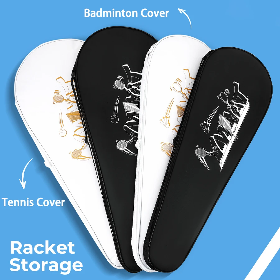 Portable Tennis Badminton Racket Bag, Single Shoulder Pack, Tennis Racket Protect Cover for 2pcs Rackets, Crossbody Sling Bag
Portable Tennis Badminton Racket Bag, Single Shoulder Pack, Tennis Racket Protect Cover for 2pcs Rackets, Crossbody Sling Bag