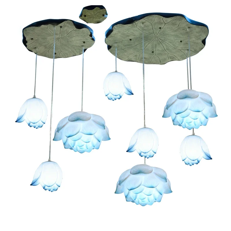 *New Chinese Lotus Chandelier Living Room Dining Room Entrance Staircase Art Chinese Style Lotus Lamp
*New Chinese Lotus Chandelier Living Room Dining Room Entrance Staircase Art Chinese Style Lotus Lamp