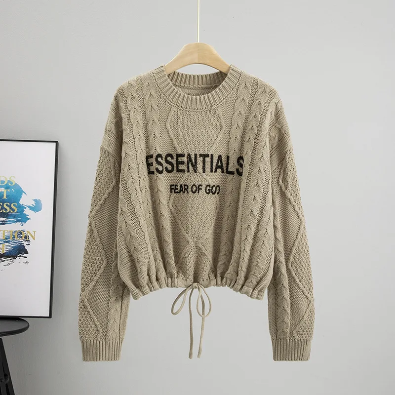 Short and Gentle Sweater Women's Autumn and Winter American Letter Thick Knit Sweater Loose Korean Version Top
Short and Gentle Sweater Women's Autumn and Winter American Letter Thick Knit Sweater Loose Korean Version Top