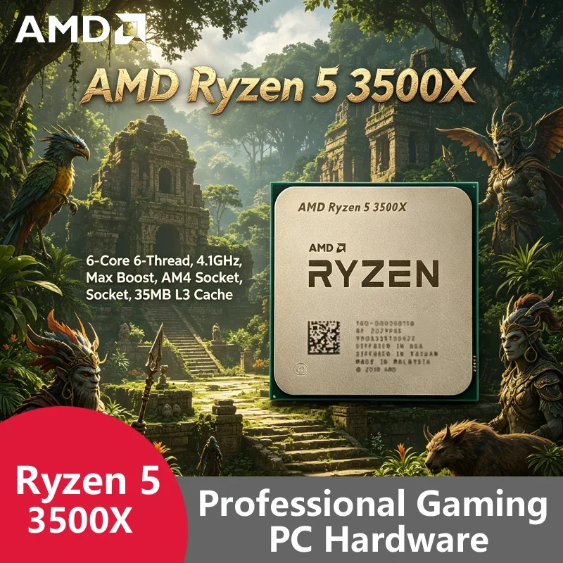 AMD Ryzen 5 3500X Unlocked Tray CPU,6C6T,3.6/4.1GHz,32MB Cache,7nm 65W,AM4 Socket Low Power Gaming OEM Processor
AMD Ryzen 5 3500X Unlocked Tray CPU,6C6T,3.6/4.1GHz,32MB Cache,7nm 65W,AM4 Socket Low Power Gaming OEM Processor