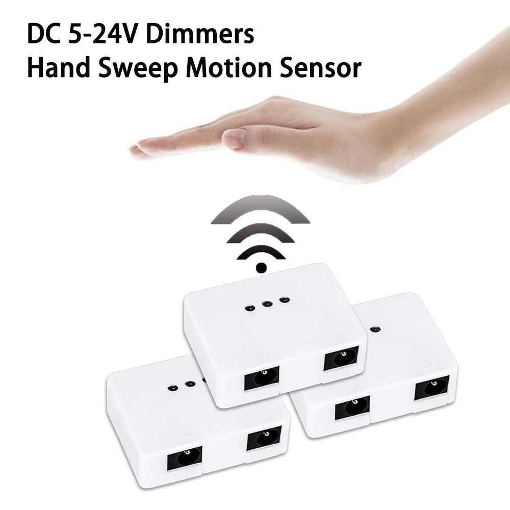 Hand Sweep Motion Sensor Switch DC 5-24V Dimmers Smart Switch Dimmers Brightness Controller For LED Strip Cabinet Closet Light
Hand Sweep Motion Sensor Switch DC 5-24V Dimmers Smart Switch Dimmers Brightness Controller For LED Strip Cabinet Closet Light