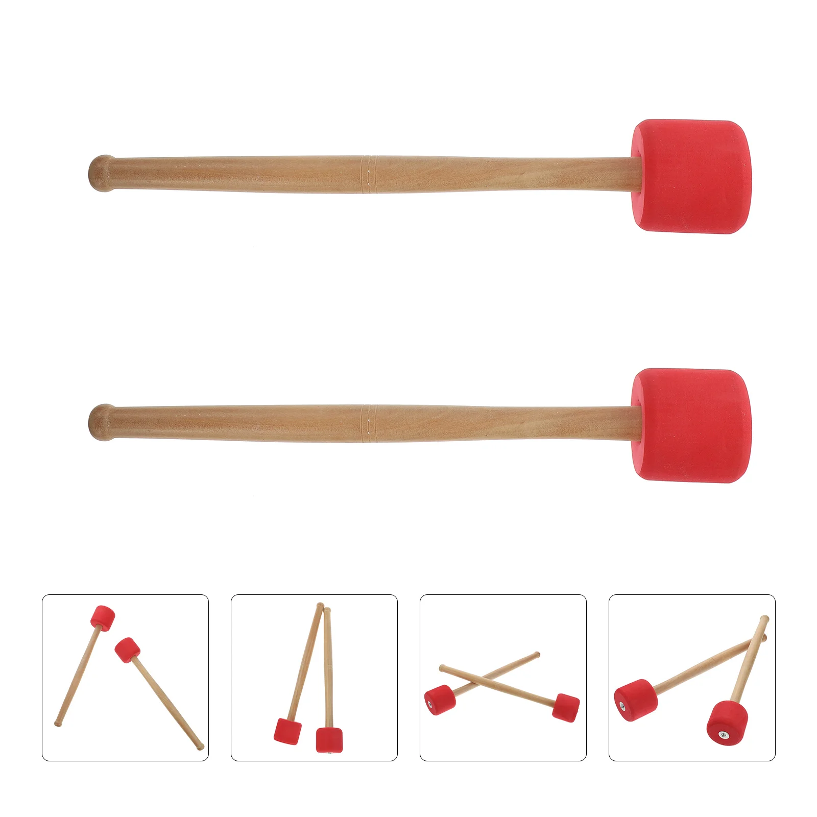 2 Pcs Foam Drum Hammer Mallets Sticks Percussion Instrument Foams Drumstick for Bass
2 Pcs Foam Drum Hammer Mallets Sticks Percussion Instrument Foams Drumstick for Bass