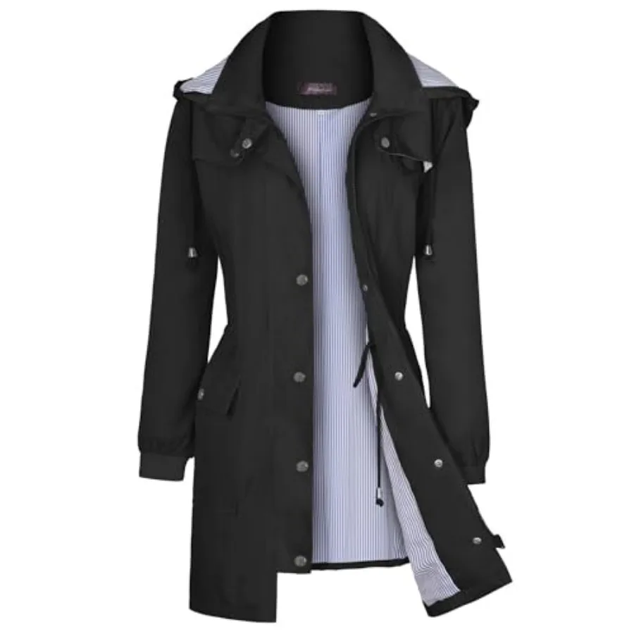 Bloggerlove Rain Jacket Women Lightweight Raincoat Waterproof Windbreaker Striped Climbing Outdoor Hooded Trench Coats S-XXL
Bloggerlove Rain Jacket Women Lightweight Raincoat Waterproof Windbreaker Striped Climbing Outdoor Hooded Trench Coats S-XXL