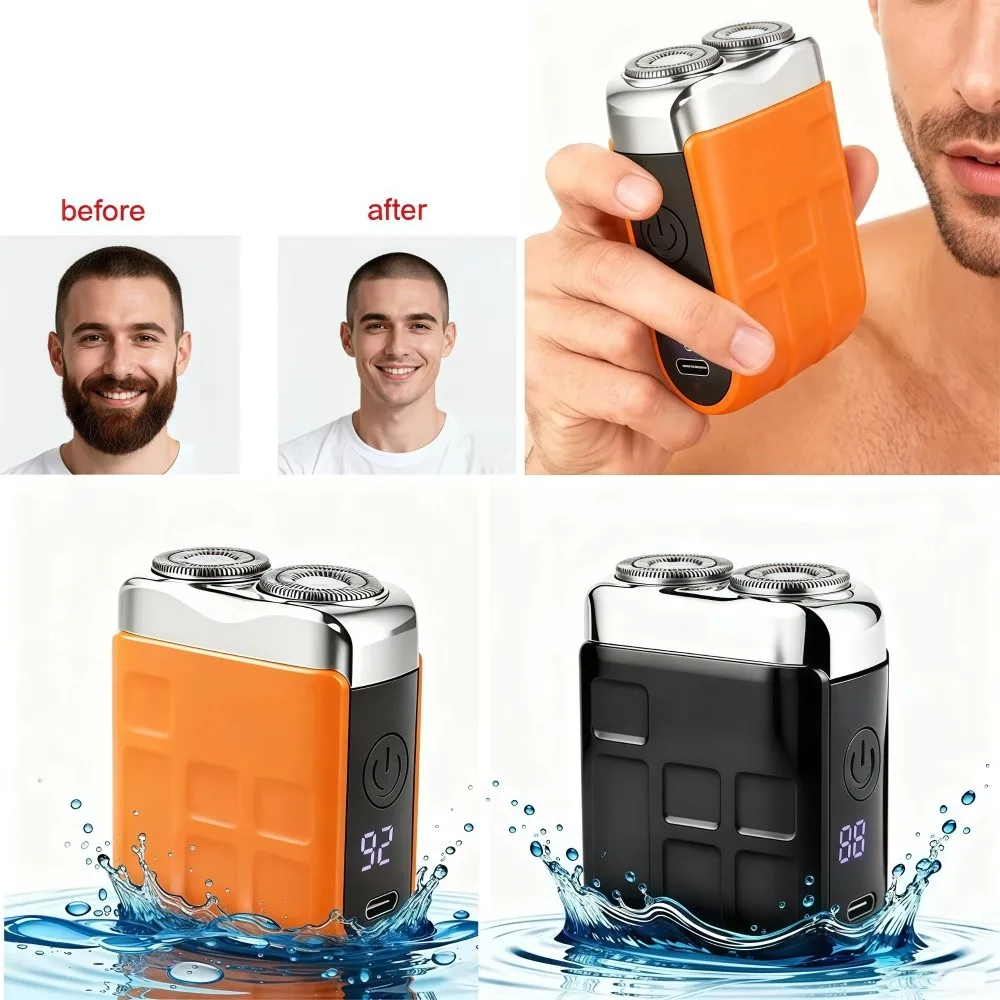 USB перезаряжаемая мини-электробритва для сухого и влажного использования, моющаяся электробритва, интеллектуальный двойной контроль, малошумный триммер для бороды
USB перезаряжаемая мини-электробритва для сухого и влажного использования, моющаяся электробритва, интеллектуальный двойной контроль, малошумный триммер для бороды