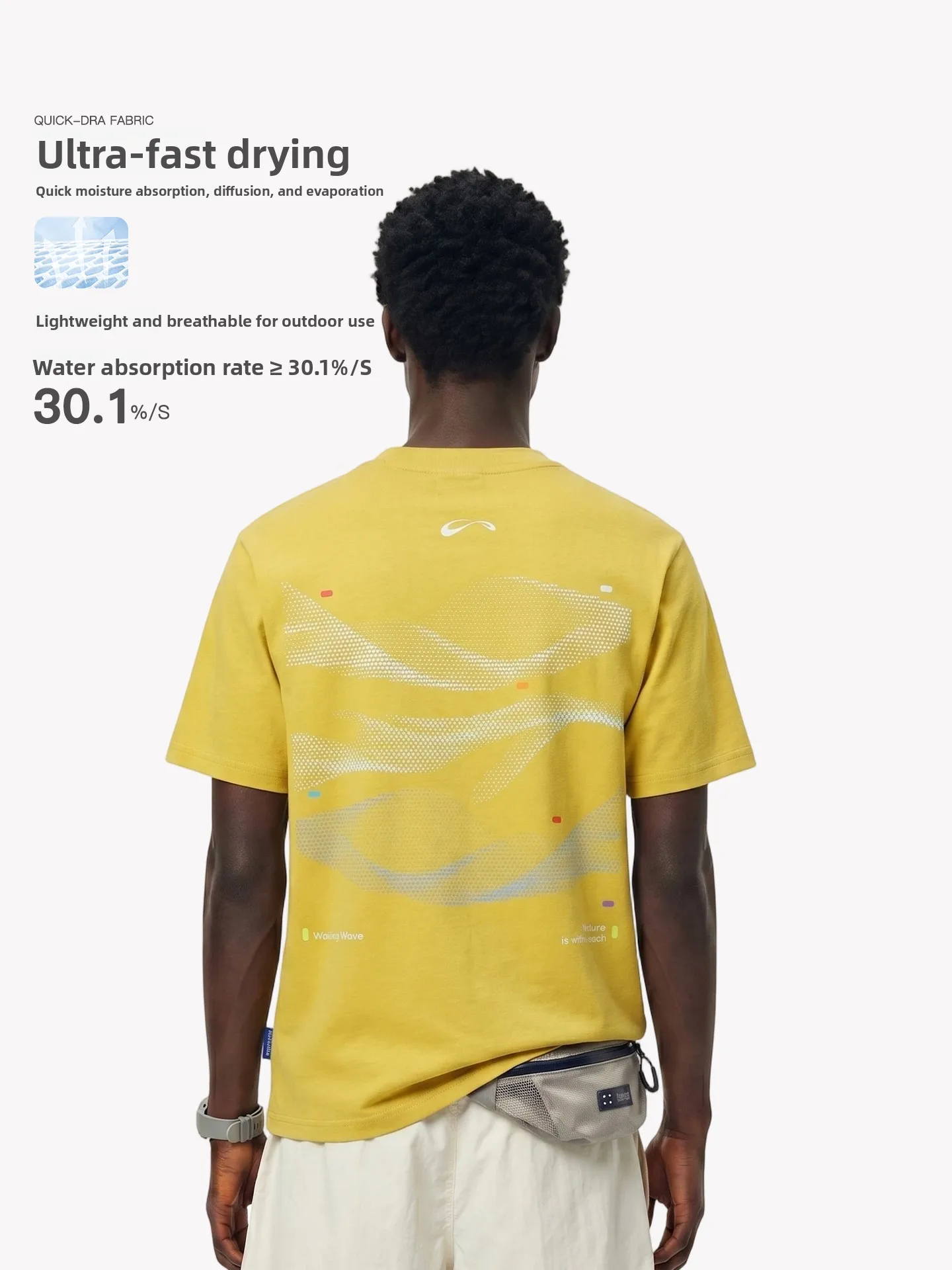 Waitingwave Quick Dry Short Sleeve Men's Summer Clothes Lightweight Outdoor Sun Protection Loose Top Sorona T-shirt Unisex
Waitingwave Quick Dry Short Sleeve Men's Summer Clothes Lightweight Outdoor Sun Protection Loose Top Sorona T-shirt Unisex
