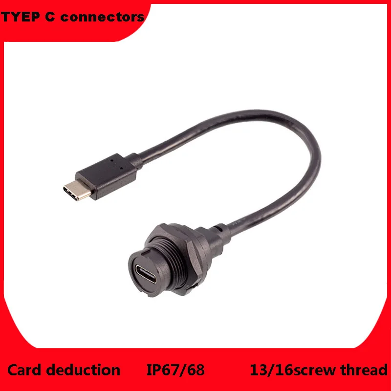 Buckle TYPE Waterproof TYPE C Connector Turn To USB3.0 Plug Socket With Wire PCB Plate Double Female Head IP67
Buckle TYPE Waterproof TYPE C Connector Turn To USB3.0 Plug Socket With Wire PCB Plate Double Female Head IP67