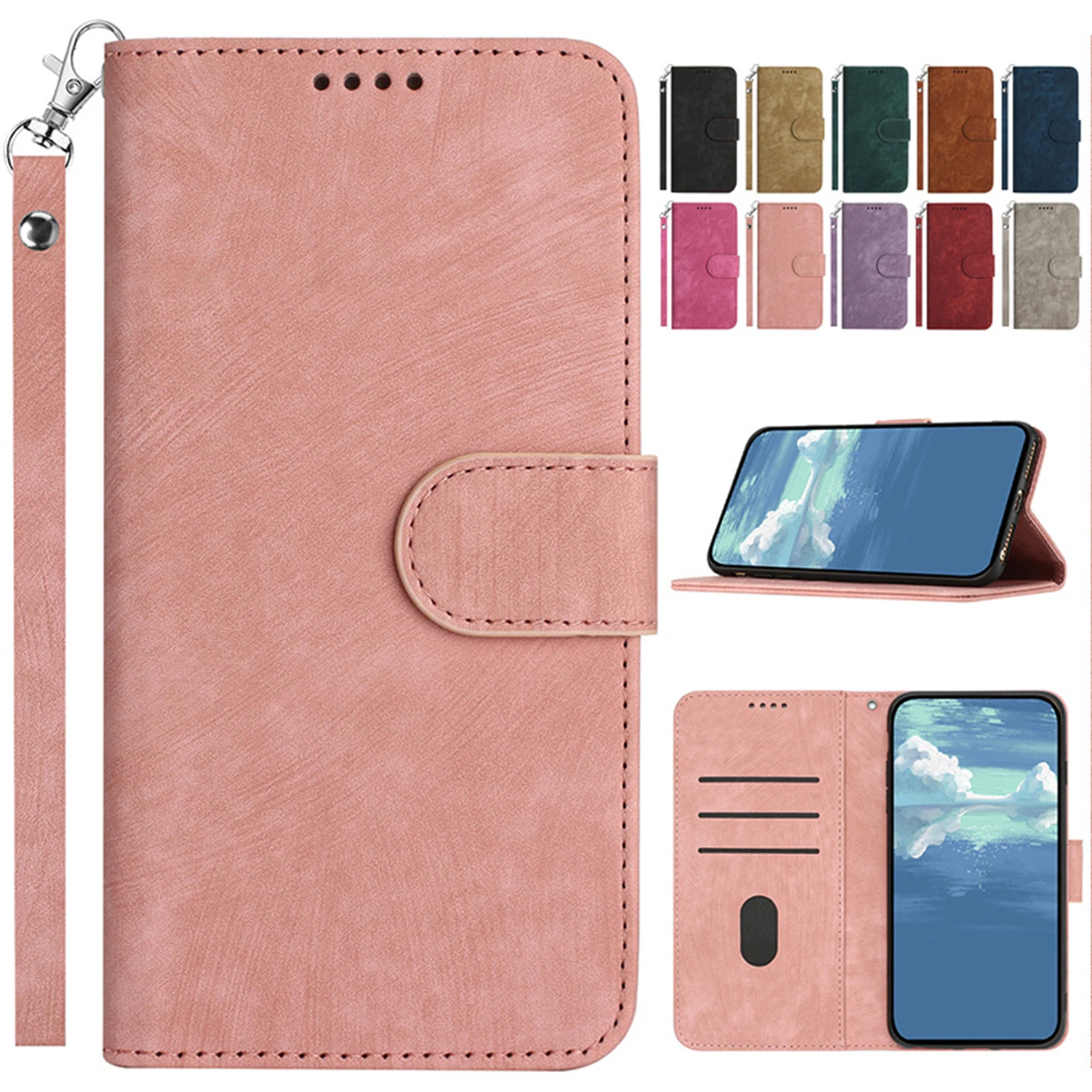 Flip Leather Phone Case For iPhone 15 Pro Max 14 13 12 11 Pro Max 15 Plus 13 Pro Hand Strap Wallet Card Slots Holder Cover
Flip Leather Phone Case For iPhone 15 Pro Max 14 13 12 11 Pro Max 15 Plus 13 Pro Hand Strap Wallet Card Slots Holder Cover