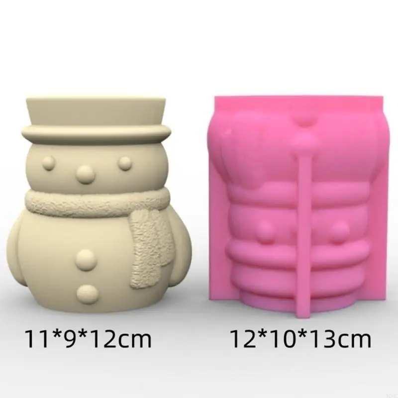 Y08C Unique Silicone Moulds 3D Flower Pot Molds Snowman Shaped DIY Pen Holder Moulds
Y08C Unique Silicone Moulds 3D Flower Pot Molds Snowman Shaped DIY Pen Holder Moulds