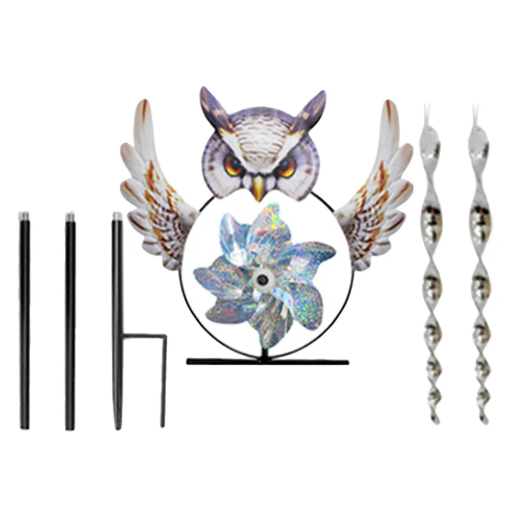 Reflective Bird Repeller Windmill Metal Garden Stake Outdoor Owl Pinwheel Shaped Bird Driving Device for Lawn Yard
Reflective Bird Repeller Windmill Metal Garden Stake Outdoor Owl Pinwheel Shaped Bird Driving Device for Lawn Yard