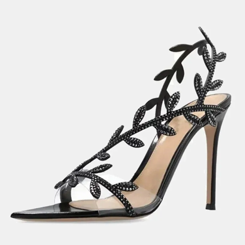 Women High Heels Summer Street Style Transparent Crystal Pointed Toe Women Sandals Women Fashion Stripper Thin Heels Party Shoes
Women High Heels Summer Street Style Transparent Crystal Pointed Toe Women Sandals Women Fashion Stripper Thin Heels Party Shoes