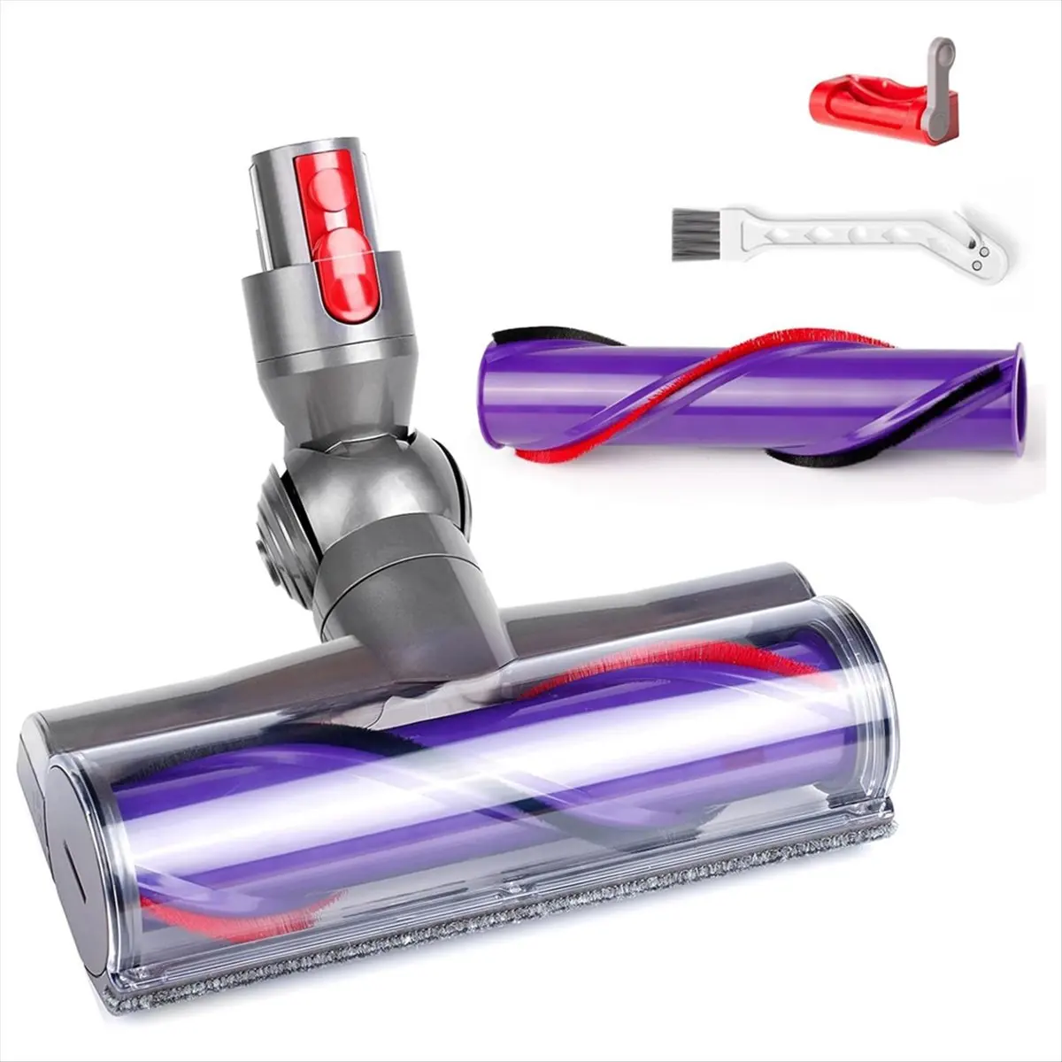 Quick-Release Replacement Cleaner Head and Roller Brush Kit for Dyson V8 V10,V11,V15,SV10,SV12,SV14 Vacuum Attachments
Quick-Release Replacement Cleaner Head and Roller Brush Kit for Dyson V8 V10,V11,V15,SV10,SV12,SV14 Vacuum Attachments