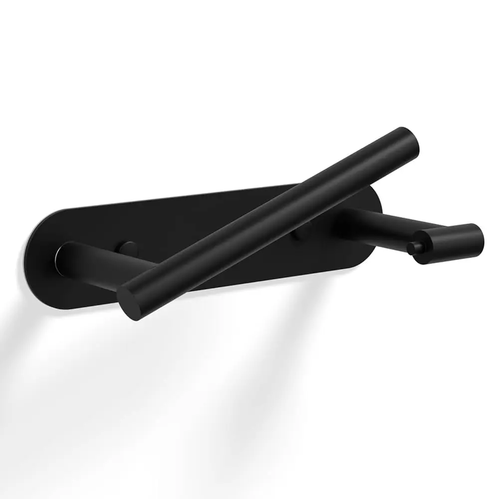 Toilet Paper Holder Matte Black, SUS304 Stainless Steel Bathroom Toilet Paper Roll Holder Wall Mounted and Self Adhesive, No
Toilet Paper Holder Matte Black, SUS304 Stainless Steel Bathroom Toilet Paper Roll Holder Wall Mounted and Self Adhesive, No