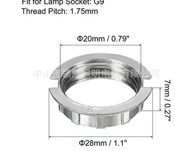 6pcs G9 Halogen Lamp Holder Outer Ring Threaded Design Secure Fit Easy Installation Compatible With Light Socket Shade Collar
6pcs G9 Halogen Lamp Holder Outer Ring Threaded Design Secure Fit Easy Installation Compatible With Light Socket Shade Collar
