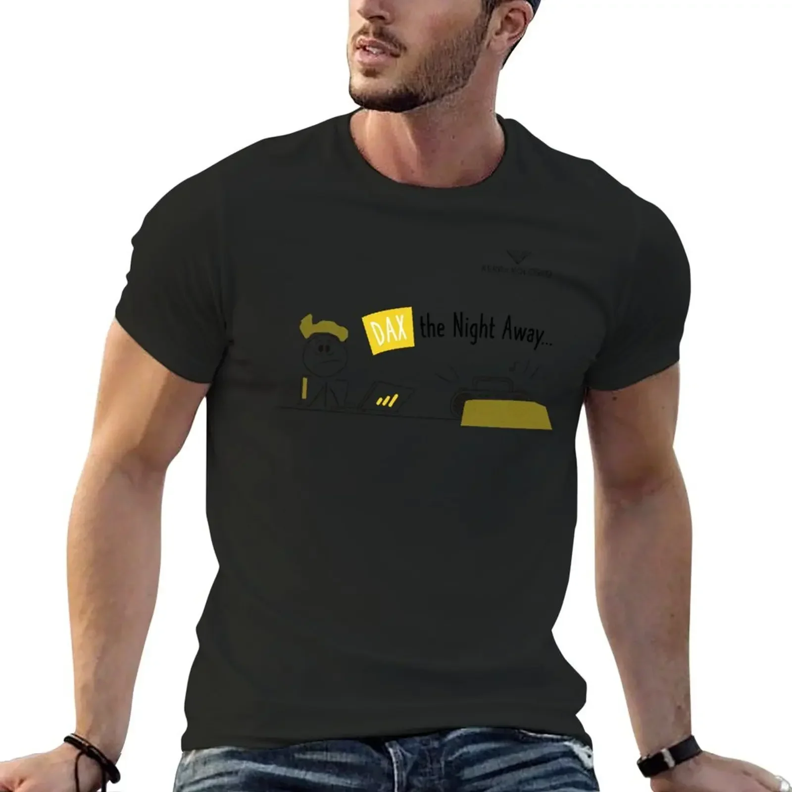 DAX the Night Away T-Shirt oversized t shirt shirts graphic tee anime Men's cotton t-shirt
DAX the Night Away T-Shirt oversized t shirt shirts graphic tee anime Men's cotton t-shirt