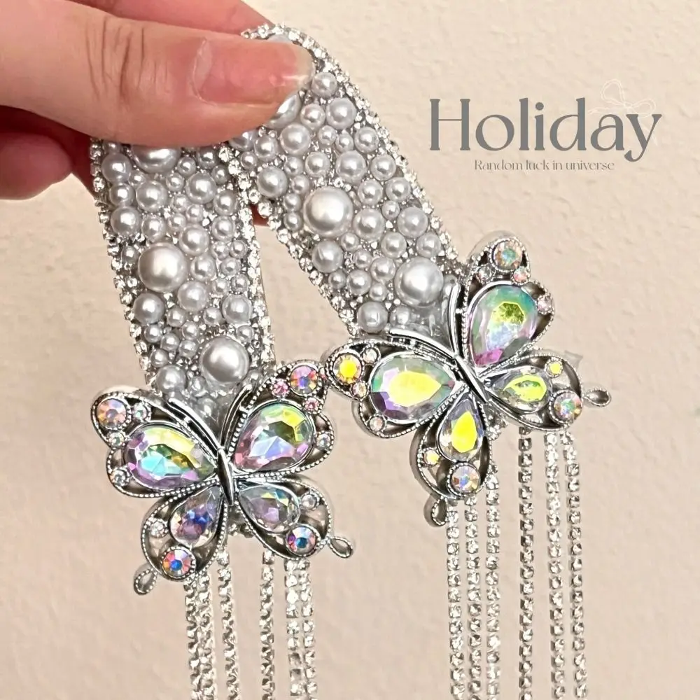 New Chinese Style Tassel Hair Clip Head Wear Pearls Butterfly Bang Clip Hair Wear Hair Clip Rhinestone Side Clip Decoration
New Chinese Style Tassel Hair Clip Head Wear Pearls Butterfly Bang Clip Hair Wear Hair Clip Rhinestone Side Clip Decoration