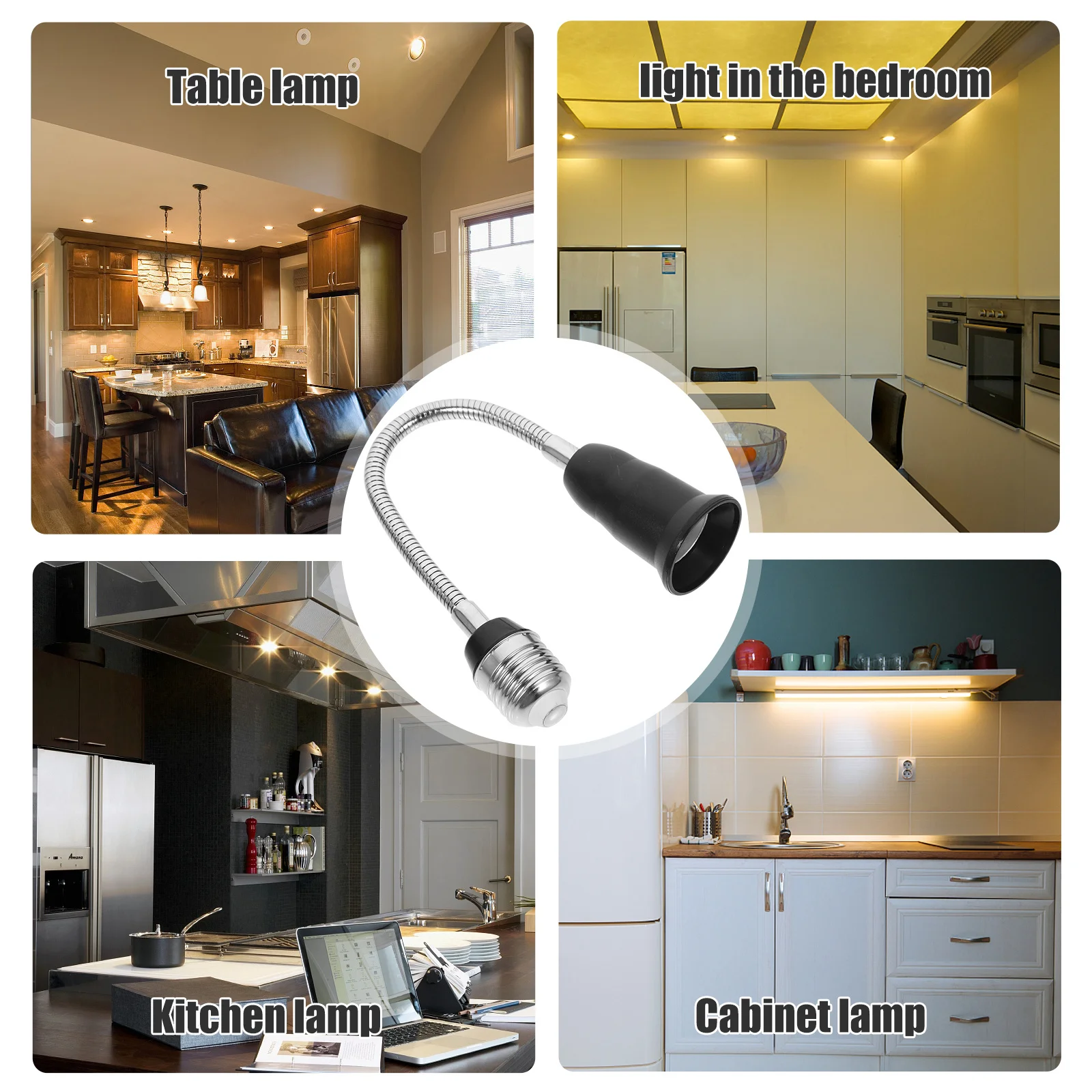 360 Degree Rotatable E27 Light Socket Extender 29Cm Bulb Holder Adapter For Recessed Lighting Pbt Socket Extension
360 Degree Rotatable E27 Light Socket Extender 29Cm Bulb Holder Adapter For Recessed Lighting Pbt Socket Extension