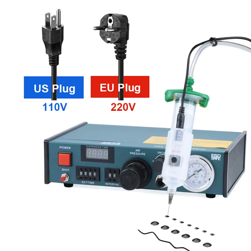 983A 110V 220V Semi-Auto Glue Dispenser Machine With EU US Plug Manual Pedal Dispenser For Liquid Flux Solder Paste
983A 110V 220V Semi-Auto Glue Dispenser Machine With EU US Plug Manual Pedal Dispenser For Liquid Flux Solder Paste