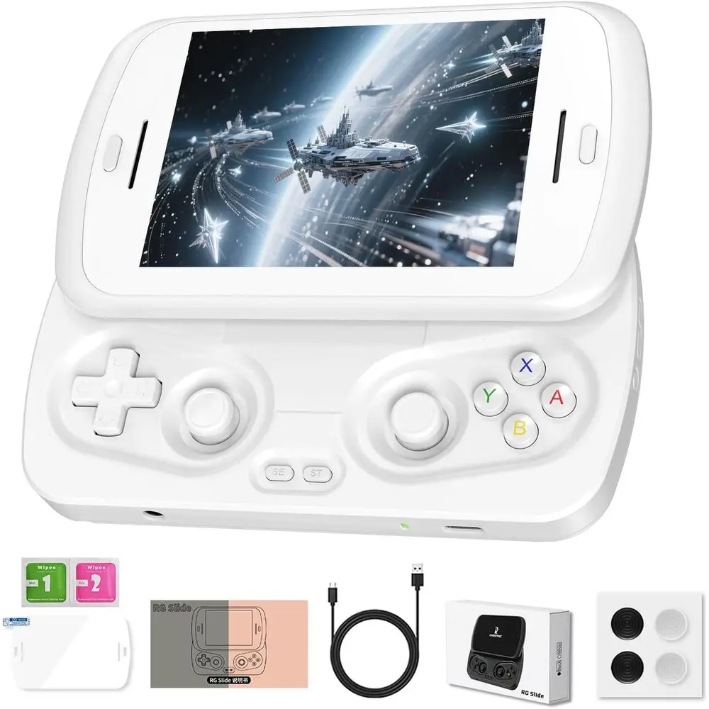 Портативная игровая консоль RG Slide с 4,7-дюймовым LTPS In-Cell экраном, без слота для карт, ретро-игры, процессор Unisoc T820, портативный аркадный видеоплеер
Портативная игровая консоль RG Slide с 4,7-дюймовым LTPS In-Cell экраном, без слота для карт, ретро-игры, процессор Unisoc T820, портативный аркадный видеоплеер