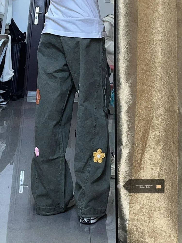 Large Size American Style Floral Embroidery Multi-Pocket Straight Leg Workwear Denim Pants Women Summer Vintage Paratrooper P...
Large Size American Style Floral Embroidery Multi-Pocket Straight Leg Workwear Denim Pants Women Summer Vintage Paratrooper P...