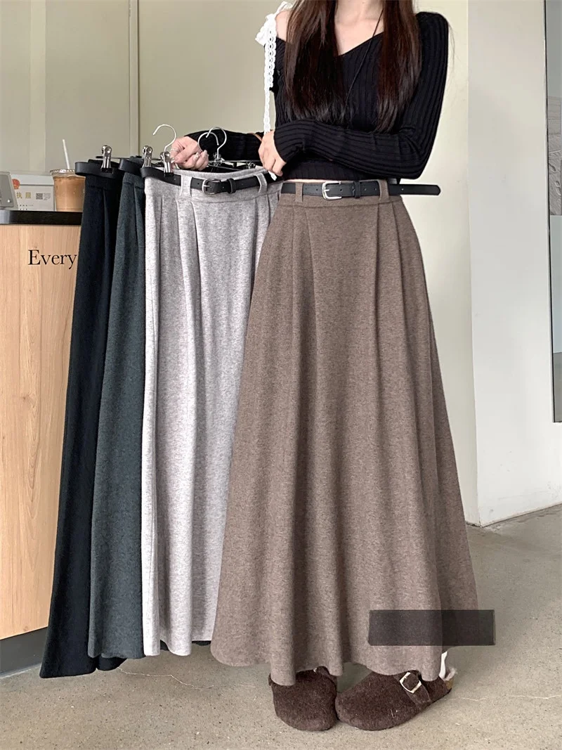 Трикотажная юбка трапециевидной формы с высокой талией, женская зимняя длинная повседневная длинная юбка из ПВХ из ткани премиум-класса для девочек
Трикотажная юбка трапециевидной формы с высокой талией, женская зимняя длинная повседневная длинная юбка из ПВХ из ткани премиум-класса для девочек