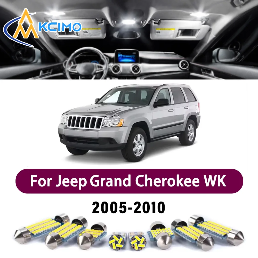Premium LED Interior Lighting Kit for Jeep Grand Cherokee WK 2005-2010 2006 High-Quality Error-Free Dome Map Trunk Auto Lamps
Premium LED Interior Lighting Kit for Jeep Grand Cherokee WK 2005-2010 2006 High-Quality Error-Free Dome Map Trunk Auto Lamps