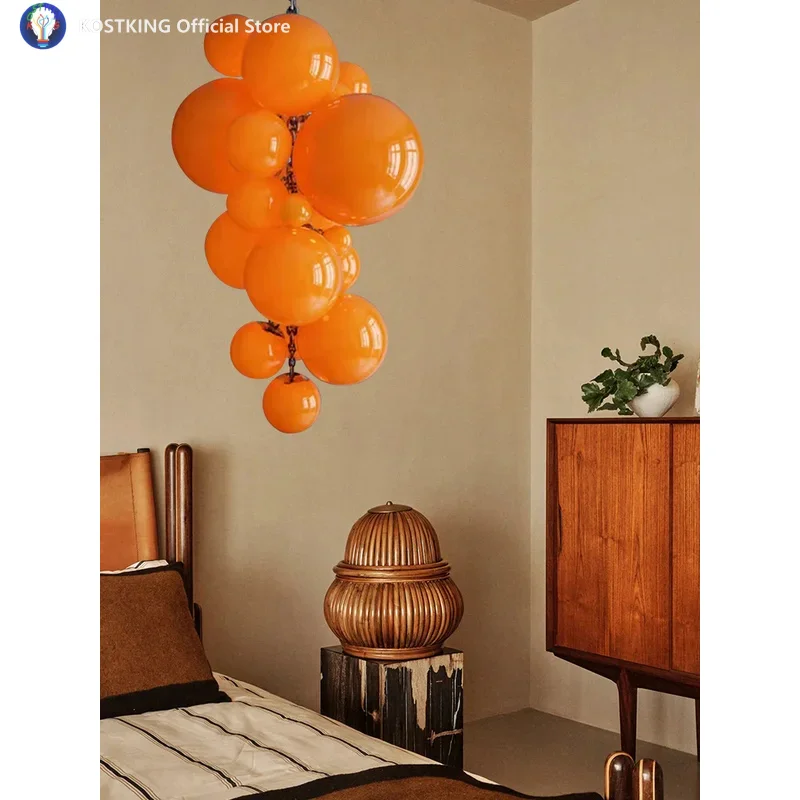 Large Hanging Lamps For Ceiling Luxury Top Multiple Orange Glass Grape Ball Elegant Big Chandeliers for Villa Hotel Decoration
Large Hanging Lamps For Ceiling Luxury Top Multiple Orange Glass Grape Ball Elegant Big Chandeliers for Villa Hotel Decoration