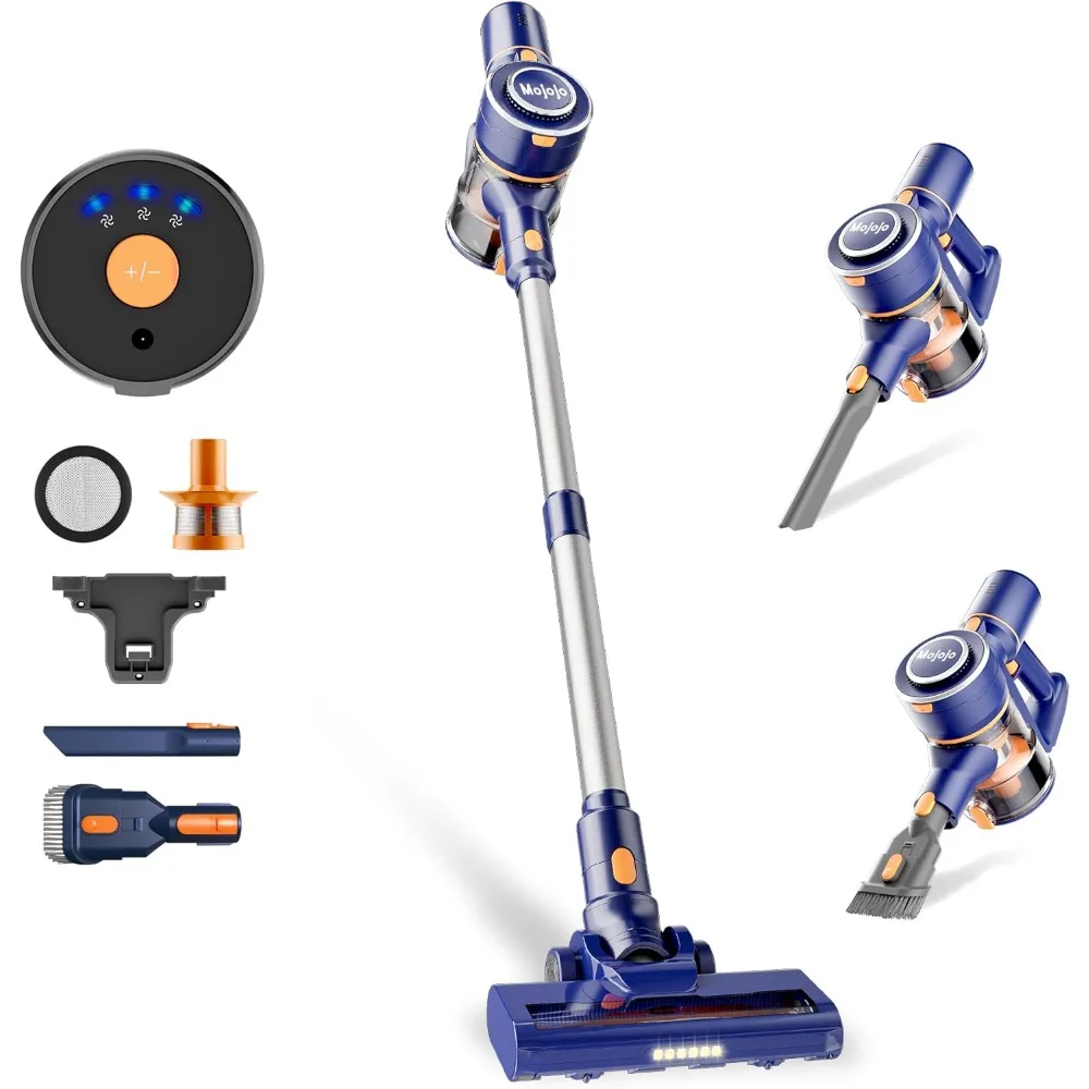 Cordless Vacuum Cleaner, 23KPA Lightweight Stick Vacuum Cleaner/Broom with LED Light & 55Min Longtime Detachable Battery, Conven
Cordless Vacuum Cleaner, 23KPA Lightweight Stick Vacuum Cleaner/Broom with LED Light & 55Min Longtime Detachable Battery, Conven