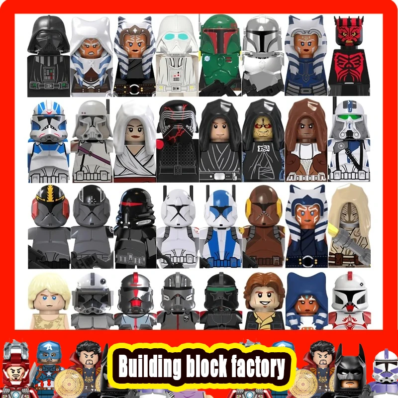 Mini figurines Star Wars Clone Wars children's toy Ahsoka Darth Vader Han Solo action characters Star Wars building blocks gift
Mini figurines Star Wars Clone Wars children's toy Ahsoka Darth Vader Han Solo action characters Star Wars building blocks gift