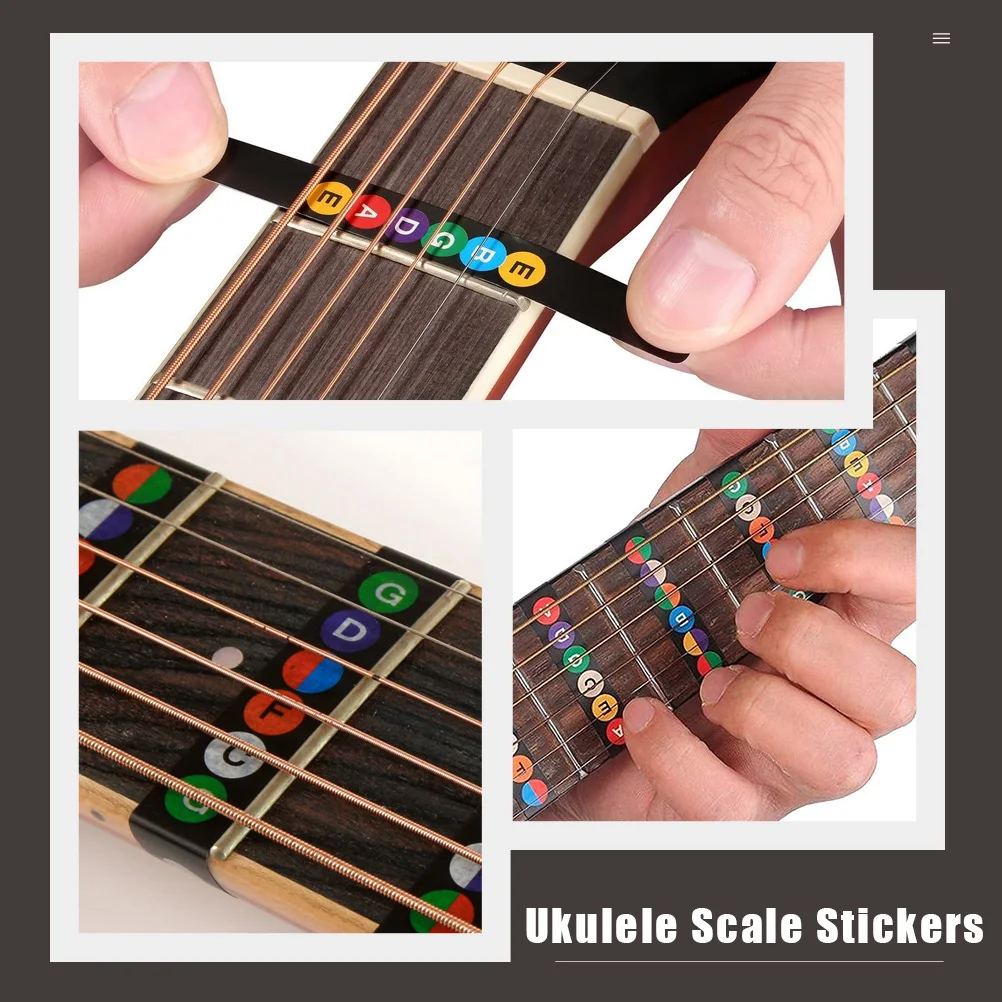 2set Guitar Scale Stickers Practical Fingerboard Decals for Beginners Easy to Identify Notes Durable Ukulele Accessories
2set Guitar Scale Stickers Practical Fingerboard Decals for Beginners Easy to Identify Notes Durable Ukulele Accessories