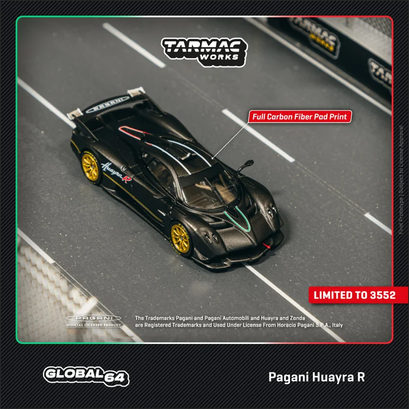 Tarmac Works 1:64 Pagani Huayra R Matt Black из углеродного волокна, литая под давлением модель коллекционного автомобиля
Tarmac Works 1:64 Pagani Huayra R Matt Black из углеродного волокна, литая под давлением модель коллекционного автомобиля