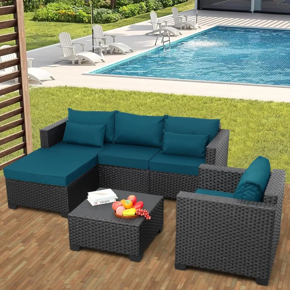 4 PCS Patio Furniture Set Outdoor Sectional Wicker Patio Furniture Patio Couch with Chair and Outdoor Storage Table All-Weather
4 PCS Patio Furniture Set Outdoor Sectional Wicker Patio Furniture Patio Couch with Chair and Outdoor Storage Table All-Weather