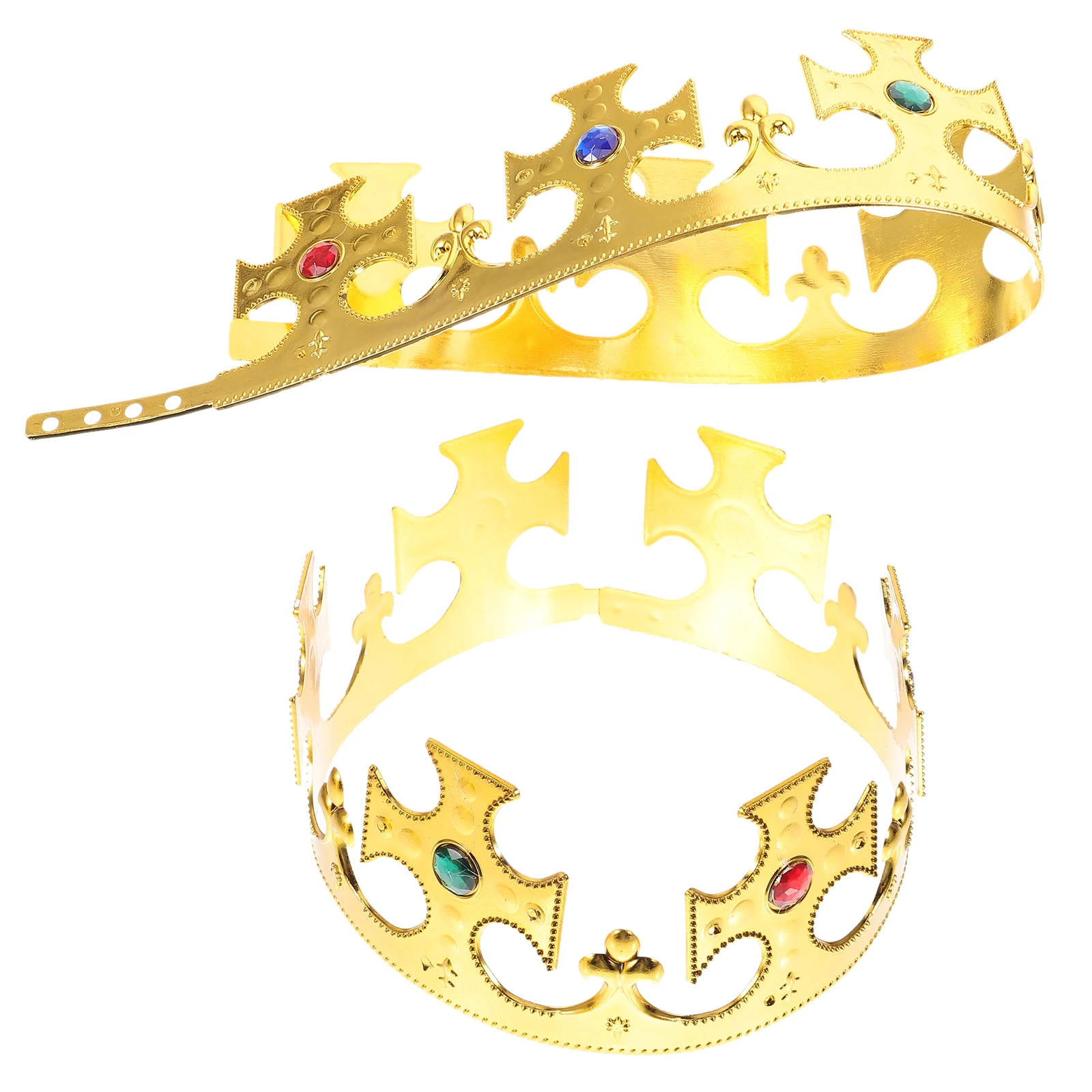 2 Pcs Plastic Electroplating Crown Adult Dress up Children's Fancy Crowns The Christmas King Drama
2 Pcs Plastic Electroplating Crown Adult Dress up Children's Fancy Crowns The Christmas King Drama