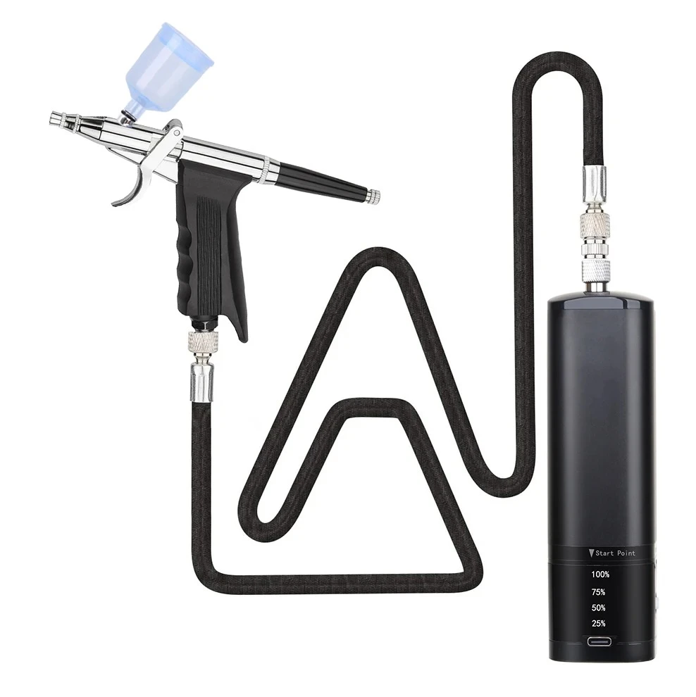 Personal Cordless Airbrush With Compressor Kit Replace Battery Noiseless Super Works High Power Type C USB Pneumatic Tool
Personal Cordless Airbrush With Compressor Kit Replace Battery Noiseless Super Works High Power Type C USB Pneumatic Tool