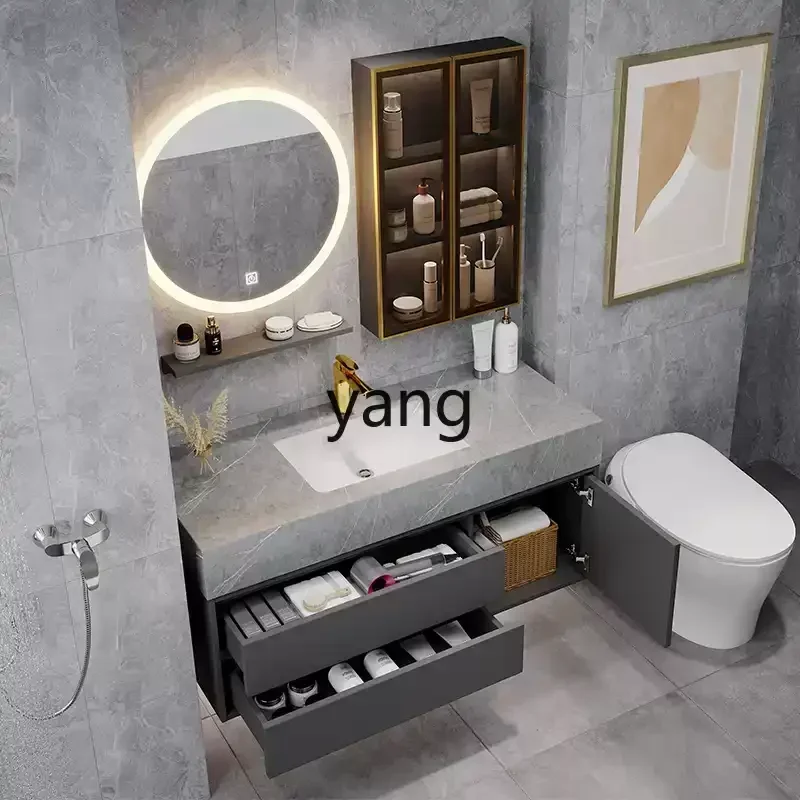 LH rock slab bathroom cabinet combination modern simple bathroom smart mirror cabinet light luxury washstand
LH rock slab bathroom cabinet combination modern simple bathroom smart mirror cabinet light luxury washstand