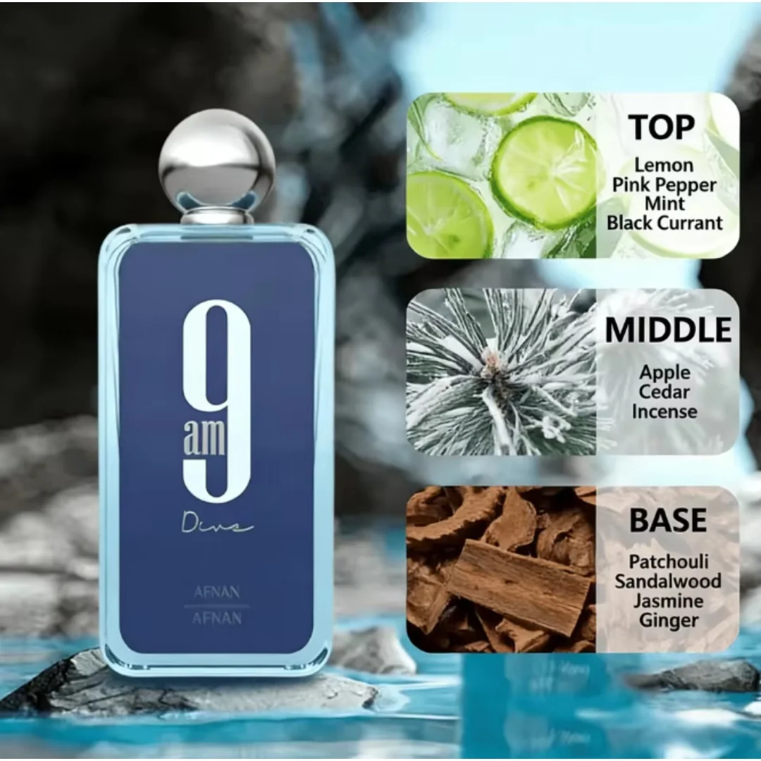 9 AM Dive Eau De Parfum for EDP SPRAY 3.4 Ounce (100ml) Unisex Fresh Aquatic Citrus & Woody Fragrance Long Lasting EDP Spray
9 AM Dive Eau De Parfum for EDP SPRAY 3.4 Ounce (100ml) Unisex Fresh Aquatic Citrus & Woody Fragrance Long Lasting EDP Spray
