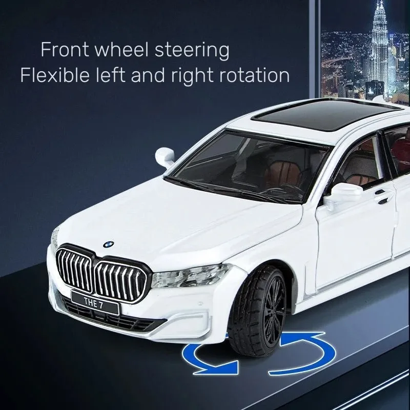 1:24 BMW 760 THE7 Limousine Alloy Miniature Car Diecast Metal Scale Car Model Sound&Light Collection Children Toy Vehicles Gifts
1:24 BMW 760 THE7 Limousine Alloy Miniature Car Diecast Metal Scale Car Model Sound&Light Collection Children Toy Vehicles Gifts