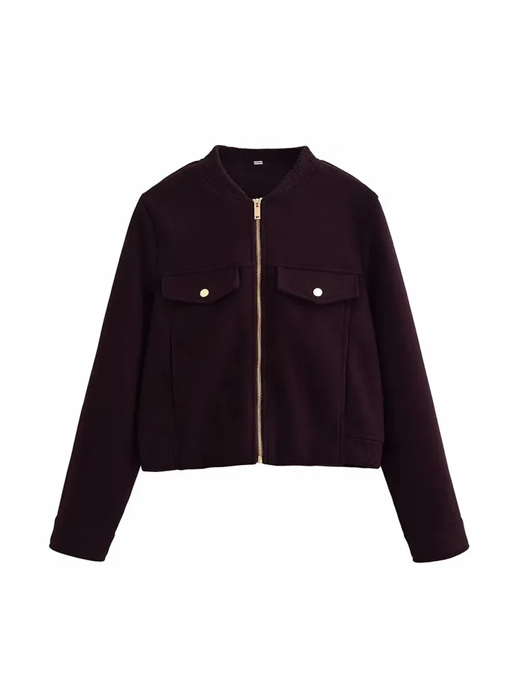 Женская осенняя новая мода 202, универсальная короткая куртка с круглым вырезом, женская элегантная уличная повседневная куртка на молнии с длинным рукавом
Женская осенняя новая мода 202, универсальная короткая куртка с круглым вырезом, женская элегантная уличная повседневная куртка на молнии с длинным рукавом