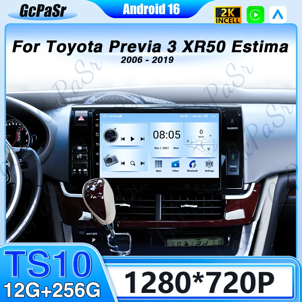 Android 16 For Toyota Previa 3 XR50 Estima 2006-2019 Car Radio Carplay Video GPS Navigation No 2din 4G Wifi Stereo Multimedia 2k
Android 16 For Toyota Previa 3 XR50 Estima 2006-2019 Car Radio Carplay Video GPS Navigation No 2din 4G Wifi Stereo Multimedia 2k