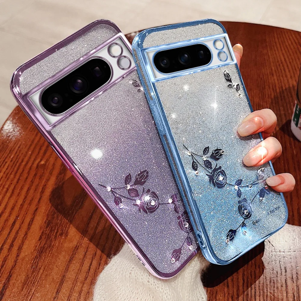 Для Google Pixel 9 Proxl Pixel 8 PRO Pixel 7 6, блестящий градиент цвета, гальванический чехол со стразами и розой, защитный чехол от падения
Для Google Pixel 9 Proxl Pixel 8 PRO Pixel 7 6, блестящий градиент цвета, гальванический чехол со стразами и розой, защитный чехол от падения
