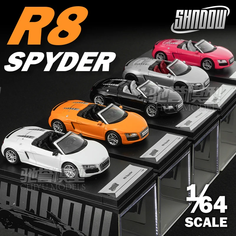 DCT 1:64 R8 V10 SPYDER 2010, легкосплавный автомобиль, литье под давлением и игрушечный транспорт, модель автомобиля, миниатюрная масштабная модель автомобиля, игрушки для детей
DCT 1:64 R8 V10 SPYDER 2010, легкосплавный автомобиль, литье под давлением и игрушечный транспорт, модель автомобиля, миниатюрная масштабная модель автомобиля, игрушки для детей