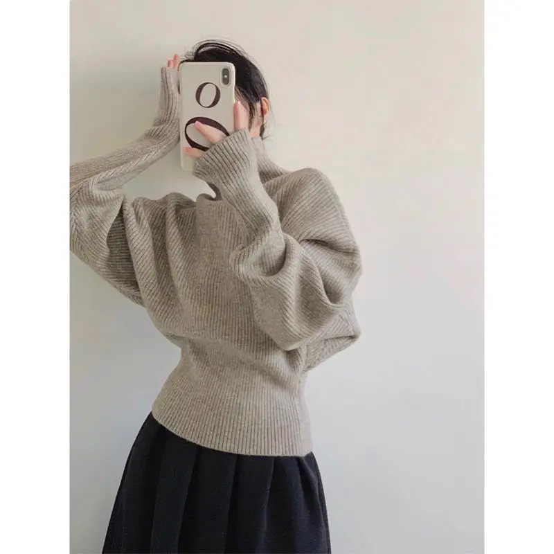 Women's Pullover Base Knitted Sweater Cardigan Spring Autumn Winter Gentle Female Fashion High Neck Waist-Cinching Outerwear
Women's Pullover Base Knitted Sweater Cardigan Spring Autumn Winter Gentle Female Fashion High Neck Waist-Cinching Outerwear