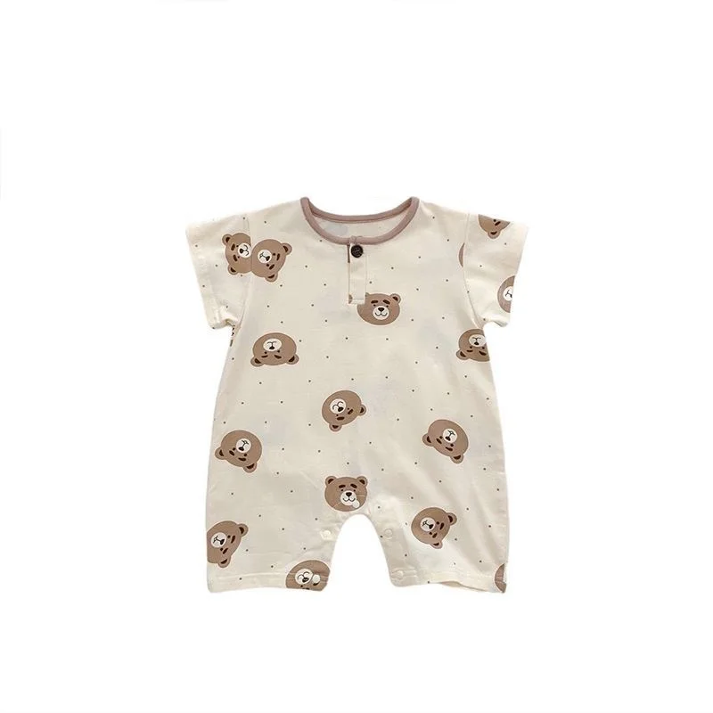 1-3T Infant Summer Boys Girls Baby Thin Onesie Bear Short Sleeves Kids Boys Cloth Cotton Crawling Jumpsuit
1-3T Infant Summer Boys Girls Baby Thin Onesie Bear Short Sleeves Kids Boys Cloth Cotton Crawling Jumpsuit