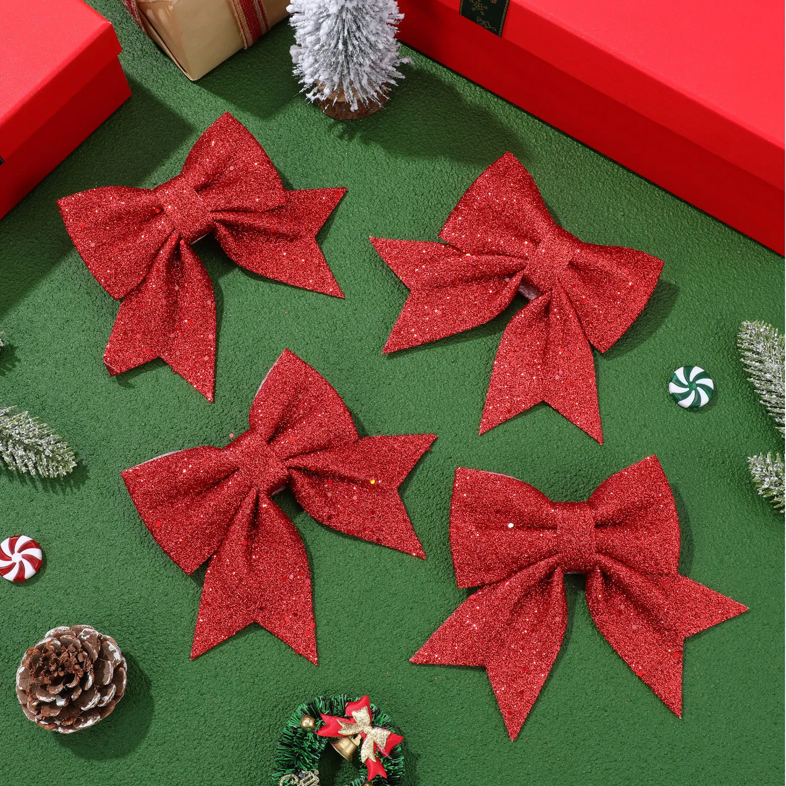 6Pcs Christmas Tree Bow Ornaments Hanging Pendants Xmas Decorations for Fireplace Wall Shelf Wedding Xmas Pendants
6Pcs Christmas Tree Bow Ornaments Hanging Pendants Xmas Decorations for Fireplace Wall Shelf Wedding Xmas Pendants