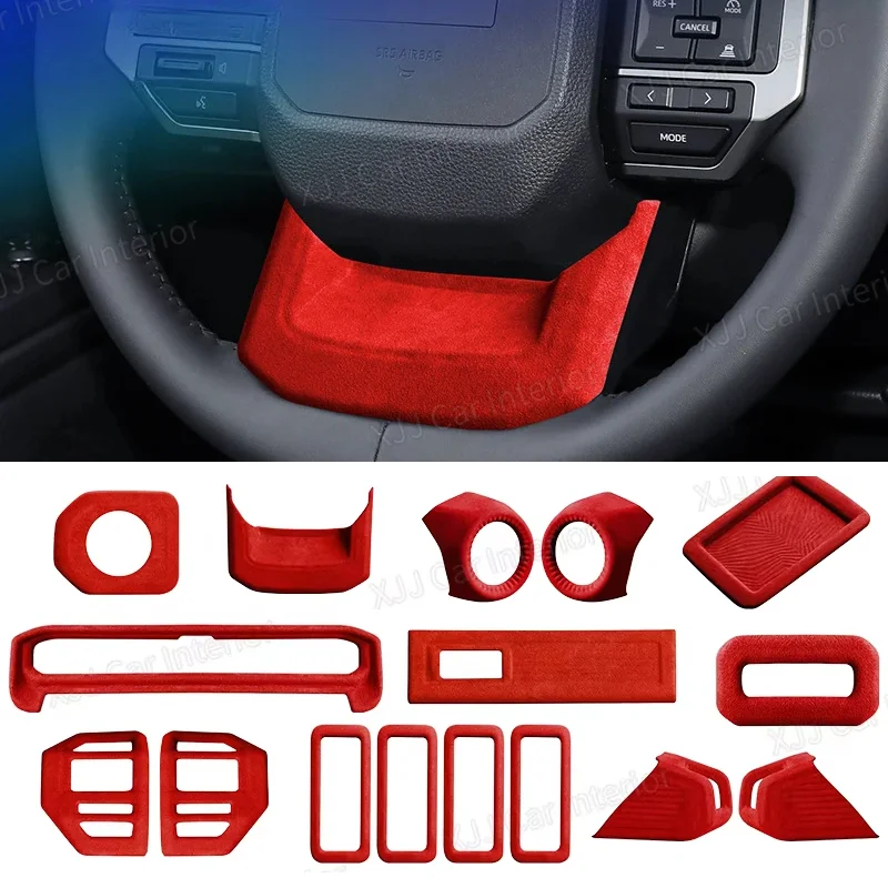 Interior Kit Stickers Red Suede Wrap Door Bowl Panel Cover Trim For Toyota Land Cruiser Prado 2024 2025 Car Accessories
Interior Kit Stickers Red Suede Wrap Door Bowl Panel Cover Trim For Toyota Land Cruiser Prado 2024 2025 Car Accessories