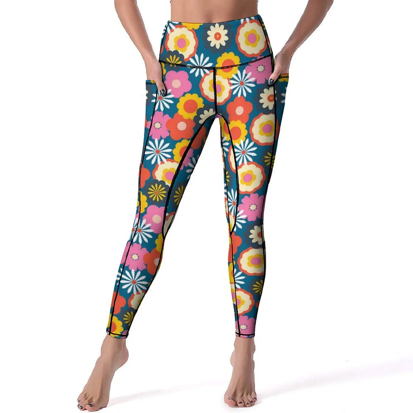 Retro Flower Power Leggings Sexy Daisies Print Workout Gym Yoga Pants High Waist Quick-Dry Sports Tights Elegant Printed Leggins
Retro Flower Power Leggings Sexy Daisies Print Workout Gym Yoga Pants High Waist Quick-Dry Sports Tights Elegant Printed Leggins