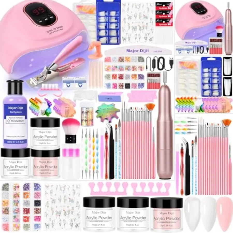Acrylic Nail Kit Starter Set Everything for Beginners Home Salon Gifts Acrylic Powder Nail Drill U V Lamp Glitter Nail Decorati
Acrylic Nail Kit Starter Set Everything for Beginners Home Salon Gifts Acrylic Powder Nail Drill U V Lamp Glitter Nail Decorati