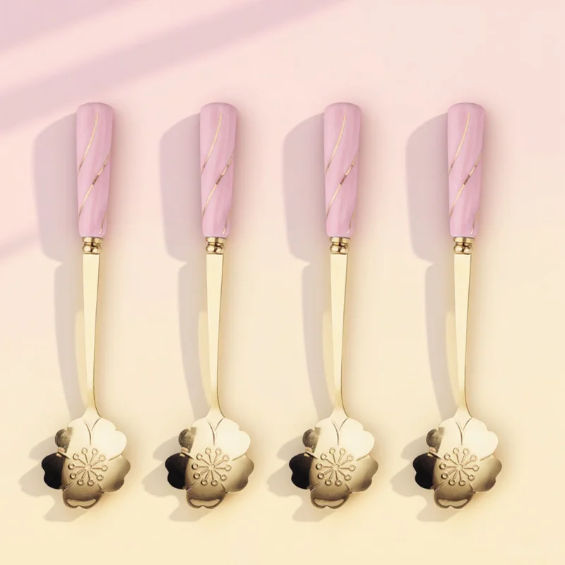 4Pcs Elegant Ceramic Handle Shaped Multipurpose Coffee Dessert Scoop for Ice Cream Sugar Tea Cake Serving Tool
4Pcs Elegant Ceramic Handle Shaped Multipurpose Coffee Dessert Scoop for Ice Cream Sugar Tea Cake Serving Tool